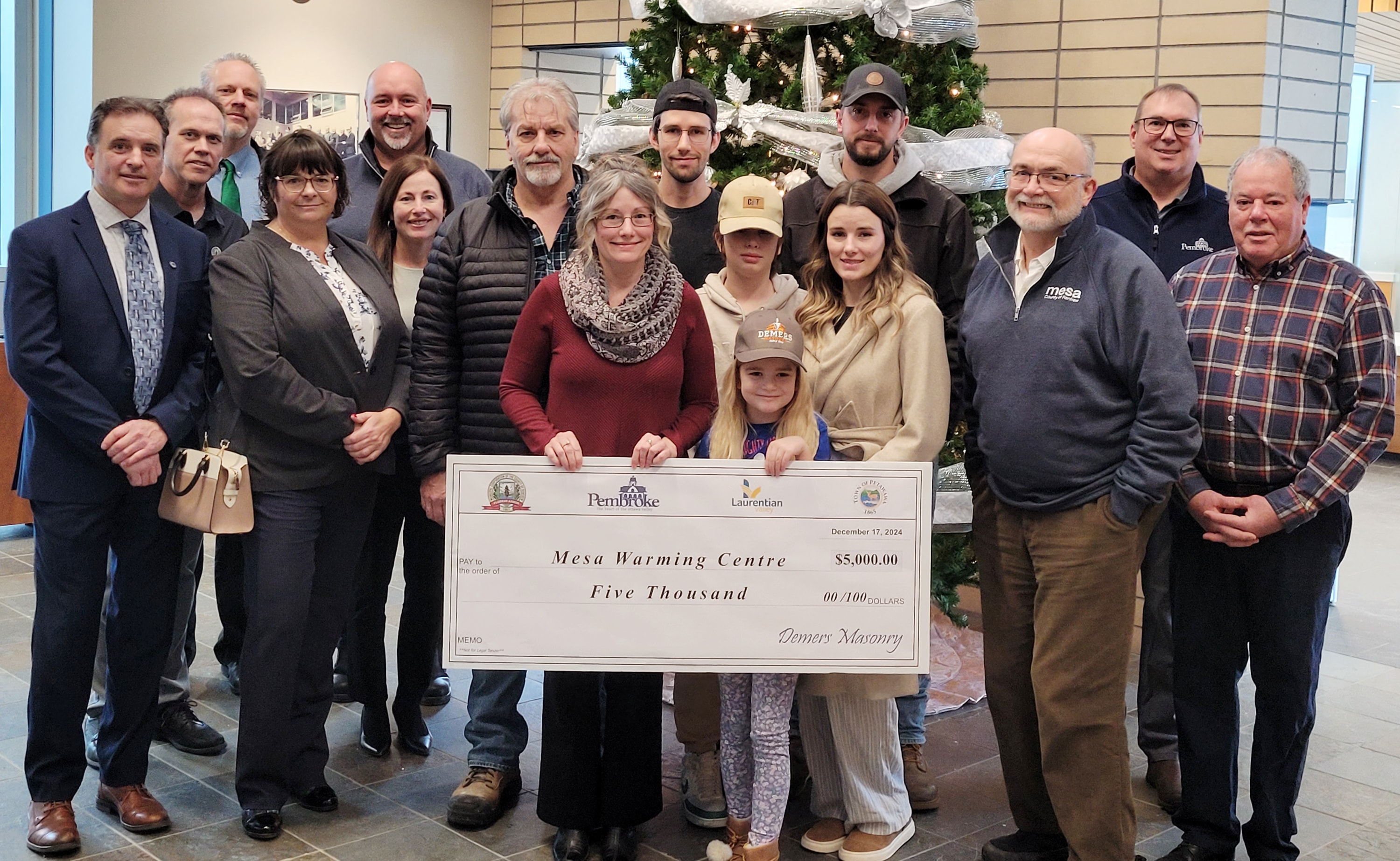 Mesa Warming Centre donation presentation